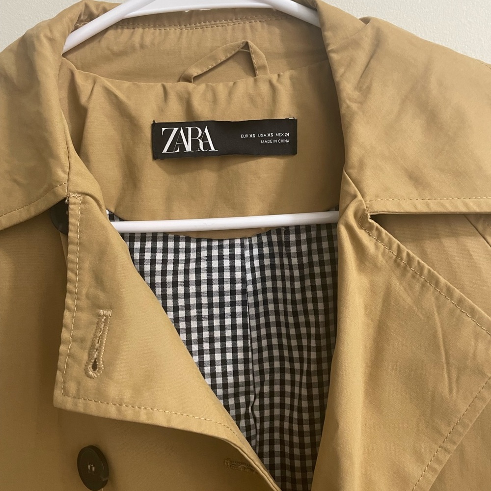 Zara trench coat, size XS - Picture 2 of 4